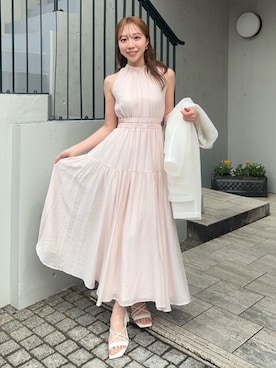 「アイテム（テーラードジャケット）」を使った、riendaofficialさん（レディース・159cm）の夏コーディネート