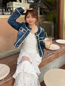 riendaofficialさん（レディース・153cm）の春コーディネート