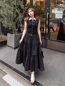 riendaofficialさん(レディース・159cm)の夏コーディネート