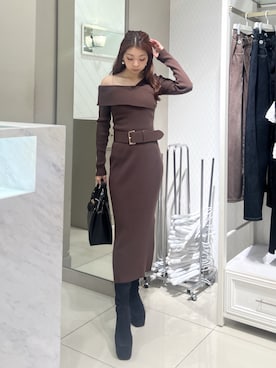 riendaofficialさん（レディース・158cm）の秋コーディネート