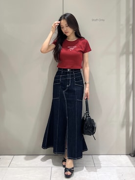 「rienda（リエンダ）のアイテム」を使った、riendaofficialさん（レディース・159cm）の春コーディネート