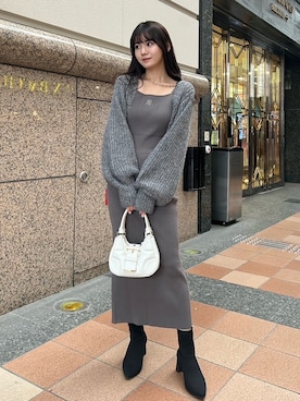 riendaofficialさん（レディース・160cm）の冬コーディネート