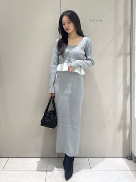 「rienda（リエンダ）のアイテム」を使った、riendaofficialさん（レディース・159cm）の冬コーディネート