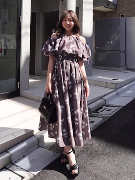 「rienda（リエンダ）のアイテム」を使った、riendaofficialさん（レディース・159cm）の春コーディネート