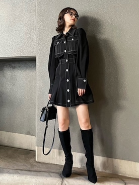 riendaofficialさん（レディース・162cm）の冬コーディネート