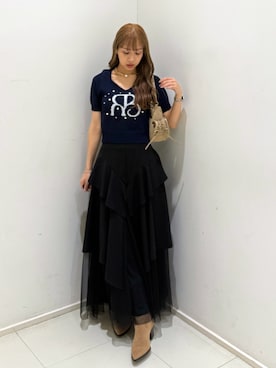 「rienda（リエンダ）のアイテム」を使った、riendaofficialさん（レディース・152cm）の春コーディネート
