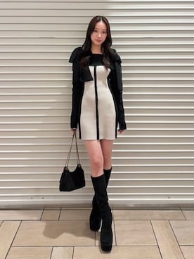 riendaofficialさん（レディース・164cm）の冬コーディネート