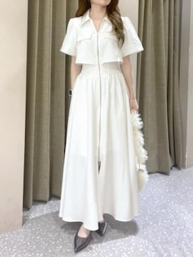 AKB48 千葉恵里さん着用】バストフレアワンピース 秋服を使った