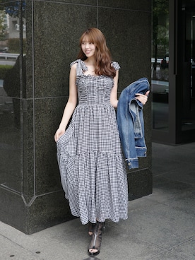 riendaofficialさん（レディース・168cm）の冬コーディネート