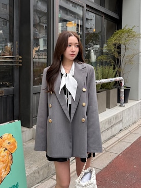 riendaofficialさん（レディース・153cm）の冬コーディネート