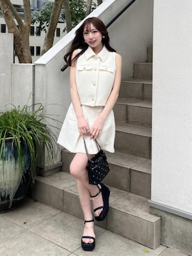 「rienda（リエンダ）のアイテム」を使った、riendaofficialさん（レディース・152cm）の春コーディネート
