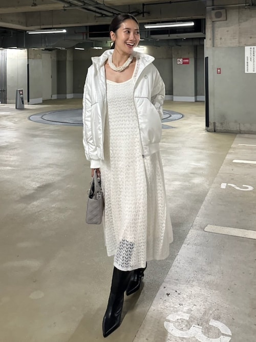 ソフティーニットフレアワンピース（ワンピース）｜rienda（リエンダ