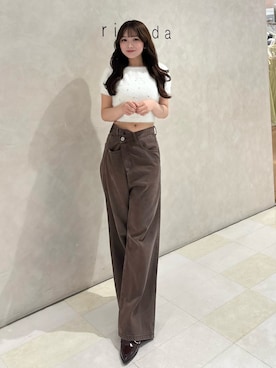 riendaofficialさん(レディース・158cm)の秋コーディネート