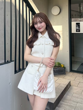 「rienda（リエンダ）のアイテム（トップス）」を使った、riendaofficialさん（レディース・158cm）の春コーディネート