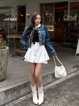 riendaofficialさん（レディース・153cm）の冬コーディネート