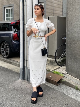 riendaofficialさん（レディース・167cm）の夏コーディネート