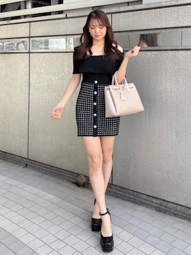 「rienda（リエンダ）のアイテム」を使った、riendaofficialさん（レディース・162cm）の春コーディネート