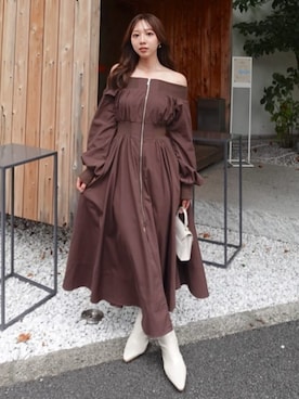 riendaofficialさん(レディース・159cm)の秋コーディネート