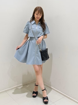「rienda（リエンダ）のアイテム」を使った、riendaofficialさん（レディース・152cm）の春コーディネート