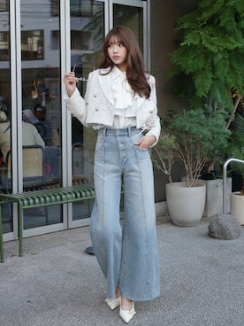 riendaofficialさん（レディース・168cm）の冬コーディネート