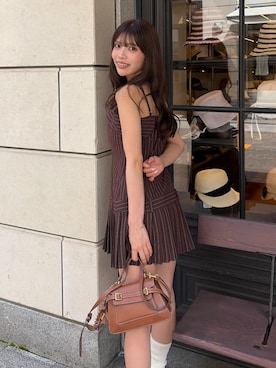 「rienda（リエンダ）のアイテム」を使った、riendaofficialさん（レディース・155cm）の夏コーディネート