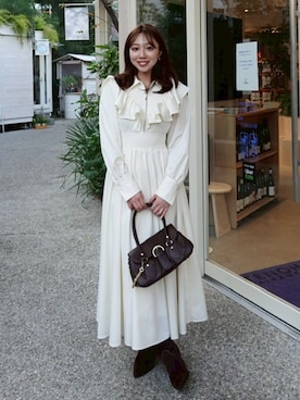 「rienda（リエンダ）のアイテム」を使った、riendaofficialさん（レディース・159cm）の冬コーディネート