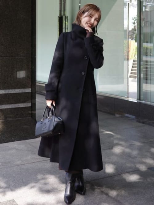 25オーバーネックシンデレララインコート 秋服 冬服（ステンカラー