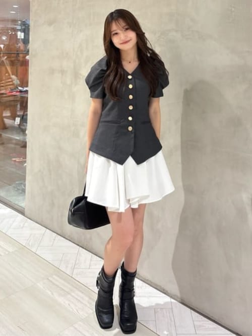 セール】スーツライクレディ―ミニワンピース 半袖 夏服 秋服