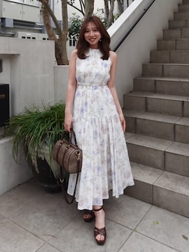 「rienda（リエンダ）のアイテム」を使った、riendaofficialさん（レディース・159cm）の春コーディネート
