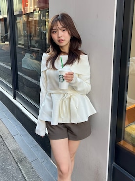 riendaofficialさん（レディース・153cm）の冬コーディネート