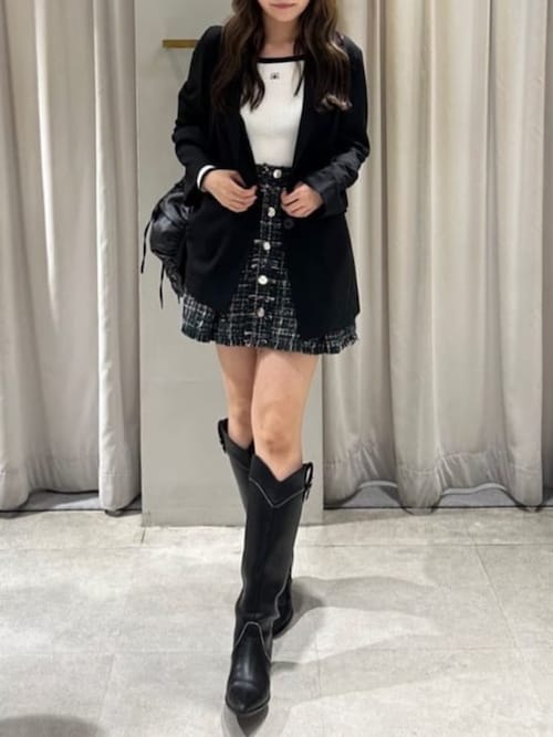 セール】Rロゴバックリボンオフショルニットトップス 秋服 冬服