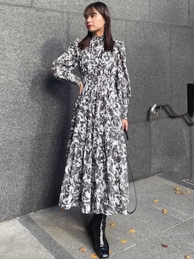 riendaofficialさん（レディース・162cm）の冬コーディネート