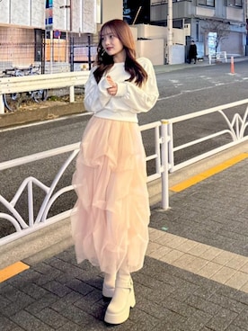 「rienda（リエンダ）のアイテム」を使った、riendaofficialさん（レディース・158cm）の冬コーディネート