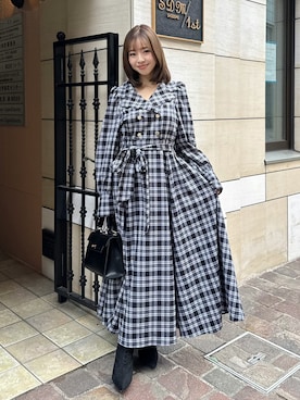 riendaofficialさん（レディース・158cm）の冬コーディネート