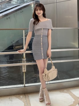 「rienda（リエンダ）のアイテム」を使った、riendaofficialさん（レディース・160cm）の春コーディネート