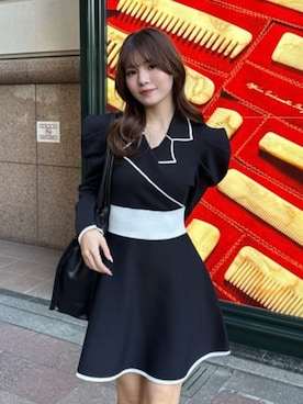 「アイテム（ワンピース/ドレス）」を使った、riendaofficialさん（レディース・160cm）の冬コーディネート