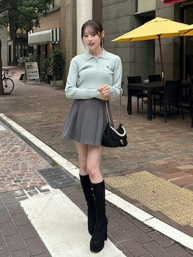 「大人ガーリー」｜riendaofficialさん（レディース・160cm）の冬コーディネート