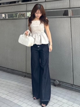 riendaofficialさん（レディース・158cm）の夏コーディネート