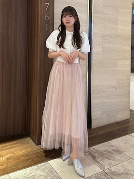 riendaofficialさん（レディース・160cm）の春コーディネート