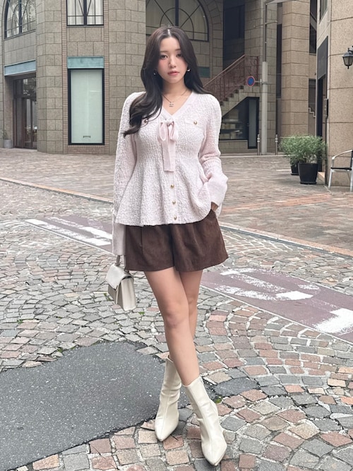 セール】2WAYペプラムニットカーディガントップス 秋服 冬服（ニット