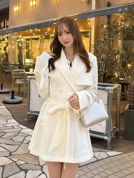 riendaofficialさん（レディース・162cm）の冬コーディネート