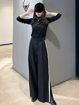 「rienda（リエンダ）のアイテム（キャップ）」を使った、riendaofficialさん（レディース・164cm）の秋コーディネート