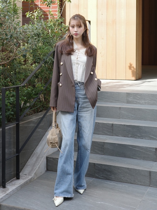 ベルトディテールスリングバックパンプス 春服（パンプス）｜rienda