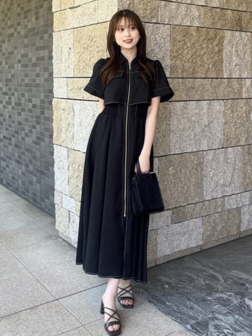【新品未使用】riemnda バストフレアワンピース rienda ワンピース 「AKB48 千葉恵里さん着用」バストフレア