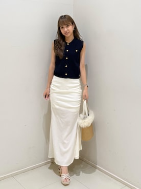「rienda（リエンダ）のアイテム」を使った、riendaofficialさん（レディース・152cm）の春コーディネート