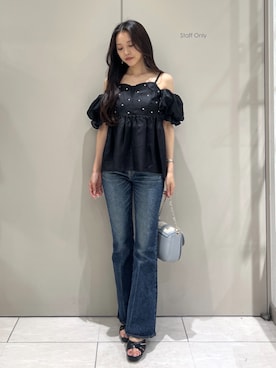 「rienda（リエンダ）のアイテム」を使った、riendaofficialさん（レディース・159cm）の春コーディネート