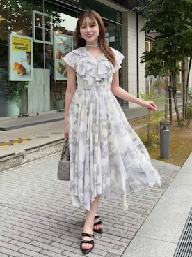 riendaofficialさん（レディース・160cm）の夏コーディネート