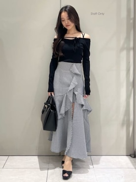 「rienda（リエンダ）のアイテム」を使った、riendaofficialさん（レディース・159cm）の春コーディネート