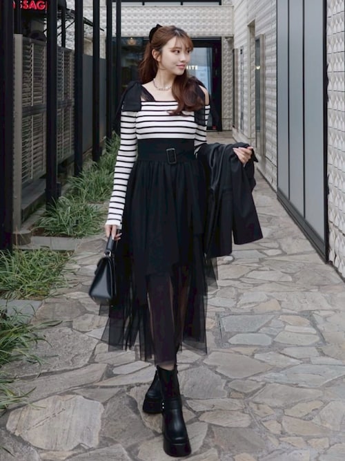 エンジニアウェッジヒールショートブーツ 春服（ブーツ）｜rienda
