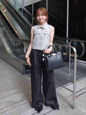 「rienda（リエンダ）のアイテム（トップス）」を使った、riendaofficialさん（レディース・153cm）の春コーディネート